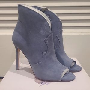 Brand New Jessica Simpson Suede Peep Toe Booties